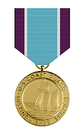 Coast Guard Distinguished Service Medal - super thin ribbons