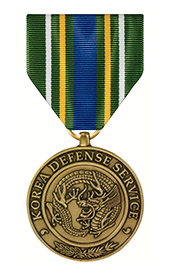 Korean Defense Service Medal - super thin ribbons