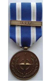 NATO ISAF Non Article 5 Afghanistan Medal - Super Thin Ribbons