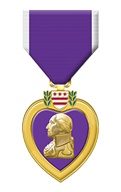 Purple Heart Medal - super thin ribbons