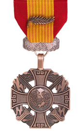 Republic of Vietnam Gallantry Cross with Palm Medal - Superthinribbons