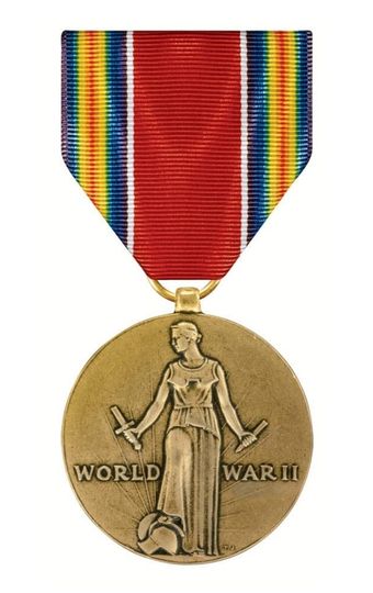 World War II Victory Medal military ribbon award - Super Thin Ribbons