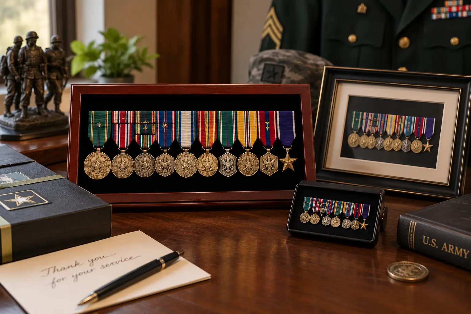 Military Retirement Gift Ideas: Medal Sets and Racks